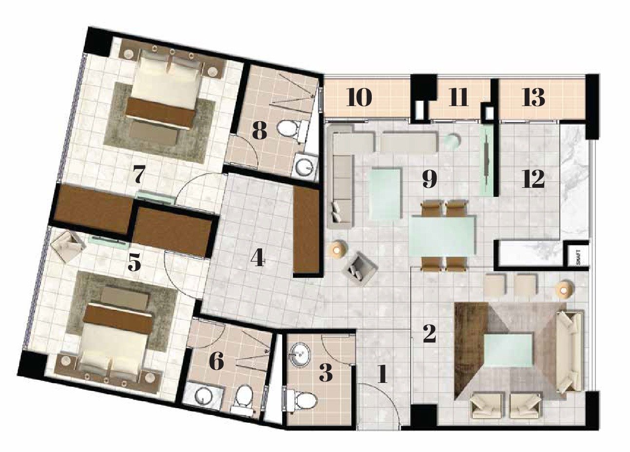 Apartment 02 Floor Plan