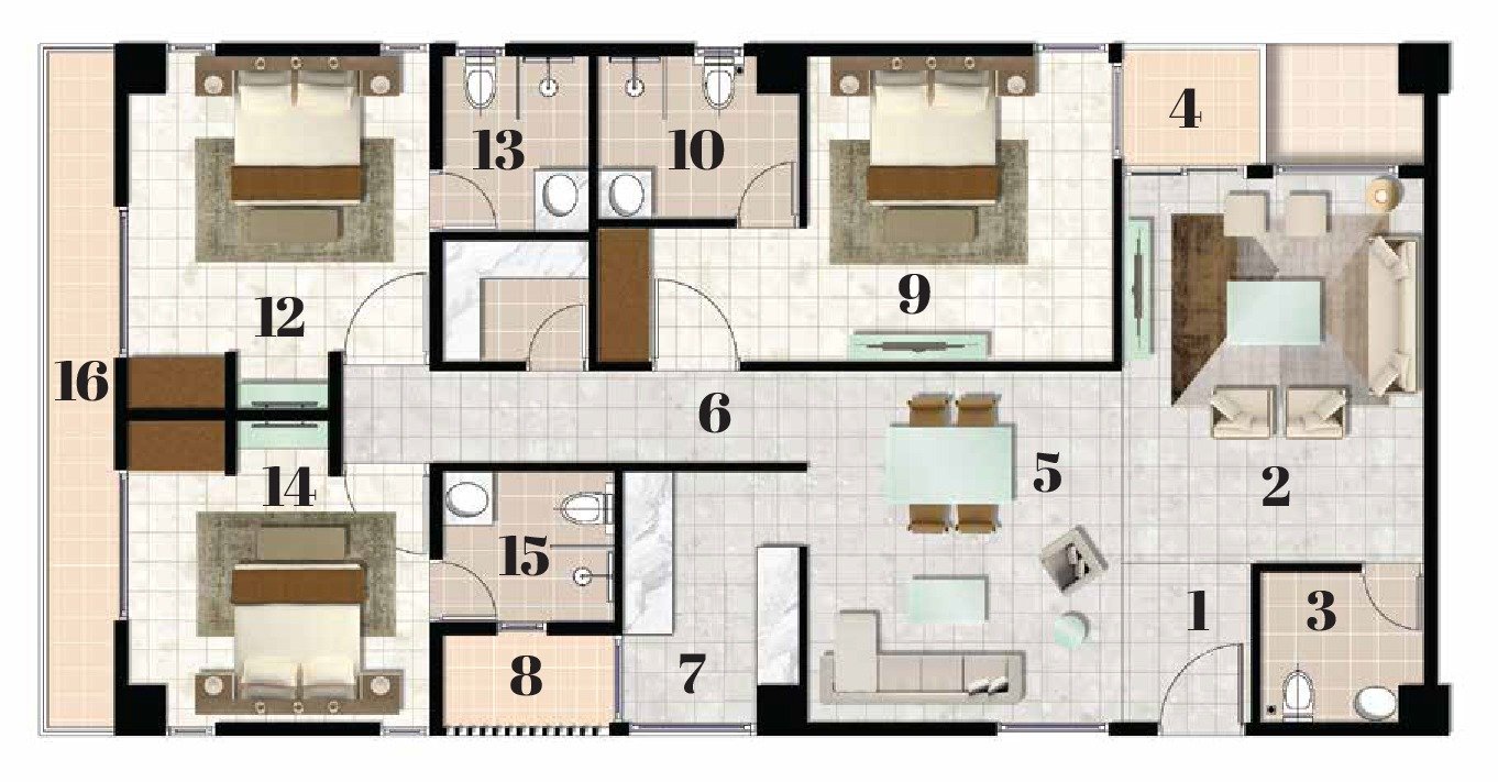 Apartment 05 Floor Plan
